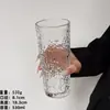 Copo de Vidro Transparente de Alta Qualidade para Café Gelado, Americano, Latte com Grande Capacidade e Tampa, Copo com Canudo para Uso no Escritório