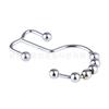 Gancho para cortina de ducha de metal plateado con alfiler de Amazon, gancho para cortina de ducha de metal plateado brillante, gancho para baño
