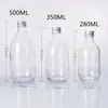 Botella de Vidrio para Celebridades de Internet Botella de Vino de Frutas con Tapa Transparente Espesada Botella para Bebidas Cold Brew 500ml Tapa de Aluminio Botella Sellada