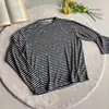 Blusa Listrada Estrela Leve de Manga Longa em Tencel Lyocell para Homens e Mulheres, Camisa Base Casual Solta Vintage, Camiseta, Proteção Solar
