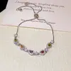 Recomendado por Blogger: Pulsera de Gota de Agua con Circonita de Colores, Elegante y a la Moda, Joyería de Lujo Ligero y de Alta Gama