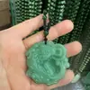 Cadena de Suéter de Jade Dongling Imitación Collar de Col de Jade Dongling No Importa Marca Dragón Fénix Collar de Guanyin