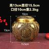 Hongda Full Brass Wuniu Tea Cans Mesa de Chá Grande Selado Dragão e Phoenix Tea Cans Bronze Ware Ornamentos