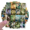 60 peças de adesivos de pintura mundialmente famosa retrô adesivos de grafite tendência personalizada decorativos para copo d'água adesivos planos atacado