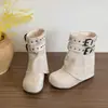 Botas de cuero para mujer 2026, botines con hebilla, botas de cowboy, botas de moda versátiles, estilo vintage, para verano, suela gruesa, que aumentan la altura, adelgazantes