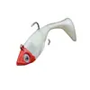 Equipamento de pesca especial transfronteiriço para Chumbo Peixe Isca Macia peixe macio Cauda T Isca Luya anzol triplo 11g Isca Macia isca para robalo carpa