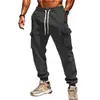 Pantalones jogger de trabajo versátiles con bolsillos de moda para hombre, comercio exterior de eBay, pantalones largos cálidos y cómodos para primavera y otoño, en stock