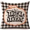 Funda de Almohada Halloween Calabaza Divertida Transfronteriza Amazon Estampado de Lino Funda Decorativa para Cojín de Sofá del Hogar