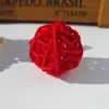 Fornecimento de longo prazo por fabricantes de bola de rattan de 4cm, decoração de cortina de contas para loja de jardim de infância, enfeites aéreos pendurados em estoque
