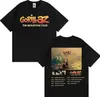 Camiseta de Tour 2026 de la Banda Gorillaz the Mountain para Hombres y Mujeres Harajuku Hip-Hop Street T-Shirt O