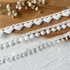 Accesorios de Encaje Blanco Solubles en Agua de Alta Calidad Hechos a Mano DIY Ropa Decorativa para Muñecas Ropa para Libros Material Decorativo Hecho a Mano Ancho