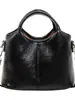 Bolso de mano de alta gama transfronterizo para mujer, nuevo bolso tote de cuero encerado vintage, bolso de hombro y cruzado, moderno