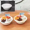 Tigelas Descartáveis Atacado por Caixa, Tigelas de Iogurte Cold Brew, Tigelas de Papel para Barracas, Tigelas de Raspa de Gelo, Tigelas de Gelo Fofo, Tigelas Espessas para Sobremesas
