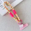 Cuerda para Teléfono Móvil de Corazón de Color Contrastante Colgante para Teléfono Móvil Anticaída Combinación de Colores Cuerda Personalizada con Cordón para Tetera con Colgante para Bolsa