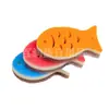 Esponja de Dibujos Animados con Forma de Pez para Limpieza de Cocina, Colorida de Doble Cara, Puede Eliminar Grasa, Absorber Agua y Lavar Platos