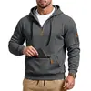 Amazon Cross-border Roupas Masculinas Jaqueta com Capuz de Múltiplos Bolsos Workwear Americano Pesado Comércio Exterior Casual Esportivo Hoodie Solto