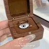 Anel de Olho Heterocromático Estilo Transfronteiriço Europeu e Americano, Design de Nicho, Personalidade Exagerada, Estilo Minimalista Único, Anel de Nicho
