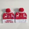 Em estoque chapéu de Natal transfronteiriço com luzes LED coloridas chapéu jacquard adulto chapéu de lã chapéu de malha para homens e mulheres