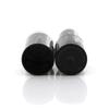 Marca de moda ventana transparente negro brillante boca plana tubo de lápiz labial cosméticos tubo vacío material de embalaje calibre LG260 13 mm material de embalaje