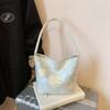Bolso de Cubo de Diseño Nicho Moderno de Moda 2025 Verano Nuevo Estilo Textura Casual Bolso de Hombro Cruzado para Mujer