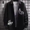 Jaqueta de trabalho estilo americano para homens, Primavera e Outono 2026, inspirada no Japão, estilosa e moderna, casual estilo Hong Kong, toque de alta qualidade, camisa retro solta