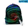 2021 Amazon Transfronterizo Nuevo Tie-Dye Estudiante Diario Impreso en 3D Calle Tela Oxford Mochila Cordón de Moda