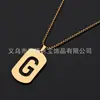 Collar de Acero Inoxidable Dorado con 26 Letras para Hombre, Cadena de Perlas de 60 cm, Color Duradero, Joyería al por Mayor, Collar de Acero de Titanio