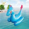 Li Cheng fabrica brinquedo aquático inflável OEM personalizado para travessia de fronteira, assento para montar, dinossauro inflável com spray de água, multiuso