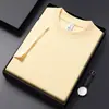 Camiseta Salona de Algodão Puro de Manga Curta e Gola Redonda Personalizada DIY Roupas de Trabalho de Fábrica Publicidade de Evento Camiseta Cultural com Logotipo Estampado