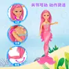 Muñeca de sirena princesa cambiante de color sensible a la temperatura, articulada, para columpio, DIY, conjunto, juguete educativo de agua para niños