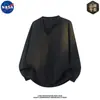 Conjunto de Sudadera de Manga Larga con Cuello en V de Alta Calidad Co-Branded por la NASA para Hombre, un Conjunto Completo de Atuendos Casuales de Primavera