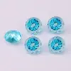 Yongjia Gems 6mm Chapado en Color Redondo Degradado Corte Araña de Fuego Circonita Piedra Suelta Joyería DIY Arte de Uñas Joyería Wholesale