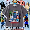 Nueva camiseta de manga corta para niños del juego de Roblox Animal Hospital, top moderno