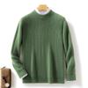 Suéter Masculino Gola Redonda 1 Lã Tamanho Grande Malha Solta Camisa Base Casual Solta Quente Espessada Camisa Base
