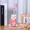 Lámpara de Escritorio Creativa de Caricatura con Carrito para Niños y Estudiantes, Regalo de Vacaciones con Sacapuntas, Carga USB, Lámpara de Escritorio Pequeña con Atenuación de Tres Niveles