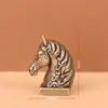 Nuevos adornos originales de cabeza de animal del zodiaco, los adornos de figura del zodiaco más vendidos transfronterizos, artículos decorativos de cobre para escritorio