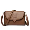 Bolsa Transversal de Couro Macio Bolsa da Moda para Mulheres de Meia-Idade 2026 Nova Bolsa de Ombro Único Feminina Moda Tendência Bolsa para Mãe
