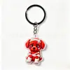 Llavero Acrílico Nuevo Modelo Transfronterizo 2D Indestructible Perro Rojo Pequeño Colgante Llavero Acrílico