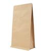 Papel Kraft Marrom Saco de Café Folha de Alumínio Zíper Lateral Saco de Embalagem Saco de Chá Armazenamento de Assados Cartão Inserível Saco de Embalagem de Oito Lados