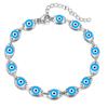 Pulseira Olho de Diabo Popular Europeia e Americana Transfronteiriça da Amazon Feminina Olhos Malignos Personalizada Criativa Tendência Corrente de Pulso