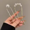 Pasador de Pelo en Forma de U con Perlas para Mujer, Pinza para Moño, Herramienta de Peinado, Pasador Fijo, Nuevo Estilo Chino, Accesorio de Cabello de Alta Gama