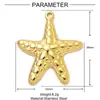 Promoção quente simples libélula estrela-do-mar concha aço inoxidável DIY acessórios de colar feminino amor sol titânio aço joia pingente