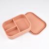 Lancheira Retangular de Silicone com Treliça Tripla Moderna Simples com Isolamento Térmico Lancheira Especial Aquecível para Trabalhadores de Escritório