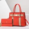 2024 Nova Costura Contraste Cor Simples All-match Grande Capacidade Transfronteiriça Ombro Portátil Estilista Bolsa Big Bag