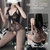 Feimu medias sexys lencería sexy cuerpo completo entrepierna abierta seda negra tentación talla grande pasión encanto de medianoche mujeres