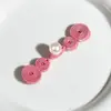 Hebilla de Cheongsam Calabaza de perla Hebilla de tela para traje Tang Ropa de moda nacional Hanfu Estilo chino Botones decorativos cosidos a mano