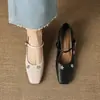 Sapatos Mary Jane Super Bonitos com Flor de Strass Feitos à Mão 3,5cm para Mulheres 2026 Novos Sapatos Femininos de Tamanho Grande para Venda Transfronteiriça