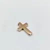 Exquisite moda titânio aço cruz aço inoxidável joias acessórios dupla face fino polimento colar pulseira DIY personalidade acessórios