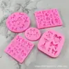 Molde de silicona de lazo de dibujos animados herramientas de azúcar para chocolate suministros para hornear pasteles venta al por mayor transfronteriza cocina hogar