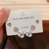 Moda Nicho Minimalista Único Set de Pendientes Triangulares Elegantes Versátiles para el Día a Día Pendientes Pequeños para Mujeres